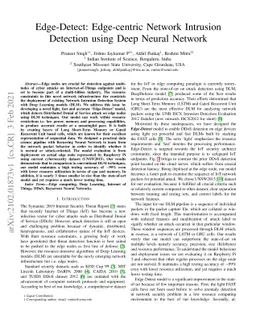 Edge-Detect: Edge-centric Network Intrusion Detection using Deep Neural
  Network