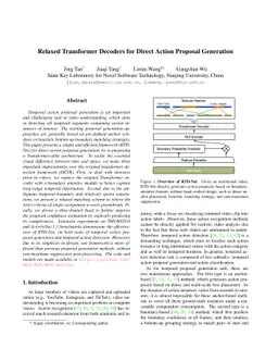 Relaxed Transformer Decoders for Direct Action Proposal Generation