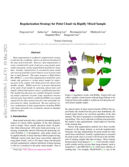 Regularization Strategy for Point Cloud via Rigidly Mixed Sample