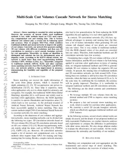 Multi-Scale Cost Volumes Cascade Network for Stereo Matching
