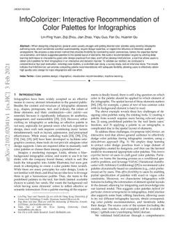 InfoColorizer: Interactive Recommendation of Color Palettes for
  Infographics