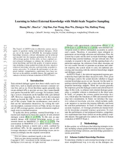Learning to Select External Knowledge with Multi-Scale Negative Sampling