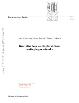 Generative deep learning for decision making in gas networks