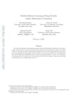 Outlier-Robust Learning of Ising Models Under Dobrushin's Condition