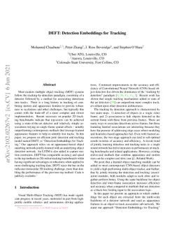 DEFT: Detection Embeddings for Tracking