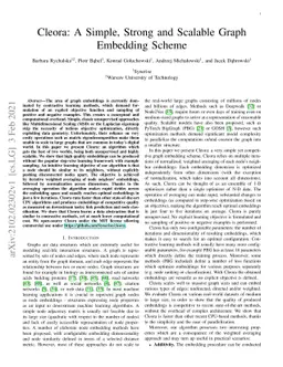 Cleora: A Simple, Strong and Scalable Graph Embedding Scheme