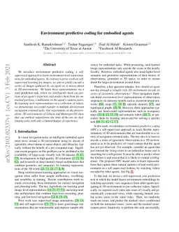 Environment Predictive Coding for Embodied Agents