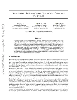 Variational Inference for Deblending Crowded Starfields
