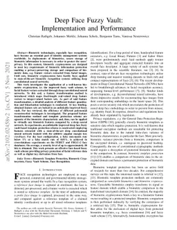 Deep Face Fuzzy Vault: Implementation and Performance