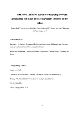 DIFFnet: Diffusion parameter mapping network generalized for input
  diffusion gradient schemes and bvalues