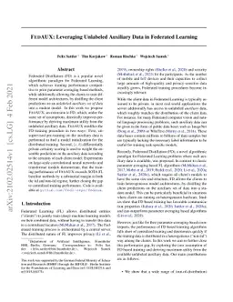 FedAUX: Leveraging Unlabeled Auxiliary Data in Federated Learning