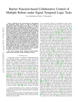 Barrier Function-based Collaborative Control of Multiple Robots under
  Signal Temporal Logic Tasks