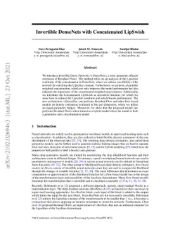 Invertible DenseNets with Concatenated LipSwish