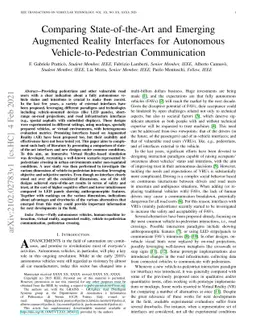 Comparing State-of-the-Art and Emerging Augmented Reality Interfaces for
  Autonomous Vehicle-to-Pedestrian Communication