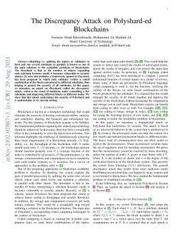 The Discrepancy Attack on Polyshard-ed Blockchains
