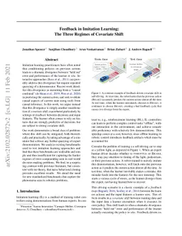 Feedback in Imitation Learning: The Three Regimes of Covariate Shift