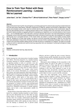 How to Train Your Robot with Deep Reinforcement Learning; Lessons We've
  Learned