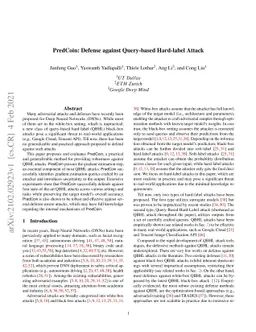 PredCoin: Defense against Query-based Hard-label Attack