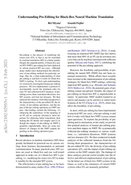 Understanding Pre-Editing for Black-Box Neural Machine Translation