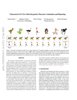 CharacterGAN: Few-Shot Keypoint Character Animation and Reposing