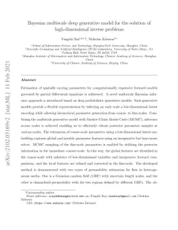 Bayesian multiscale deep generative model for the solution of
  high-dimensional inverse problems