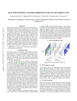 Real-time Denoising and Dereverberation with Tiny Recurrent U-Net