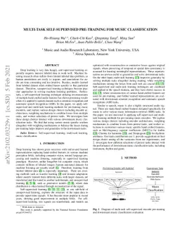 Multi-Task Self-Supervised Pre-Training for Music Classification