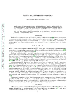 Discrete Max-Linear Bayesian Networks