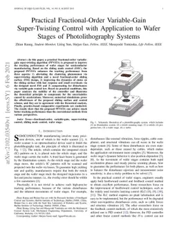 Practical Fractional-Order Variable-Gain Super-Twisting Control with
  Application to Wafer Stages of Photolithography Systems