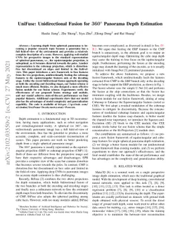 UniFuse: Unidirectional Fusion for 360$^{\circ}$ Panorama Depth
  Estimation