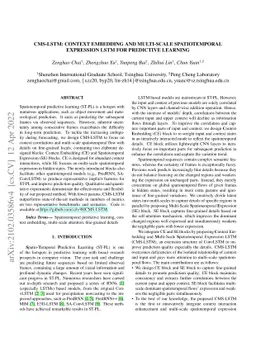 CMS-LSTM: Context Embedding and Multi-Scale Spatiotemporal Expression
  LSTM for Predictive Learning
