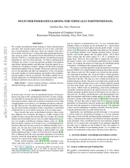 Multi-Tier Federated Learning for Vertically Partitioned Data