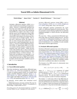 Neural SDEs as Infinite-Dimensional GANs