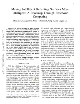 Making Intelligent Reflecting Surfaces More Intelligent: A Roadmap
  Through Reservoir Computing