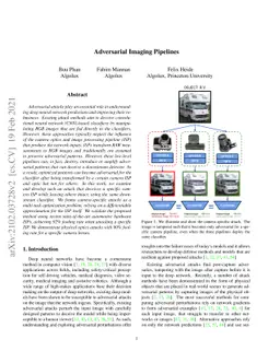 Adversarial Imaging Pipelines