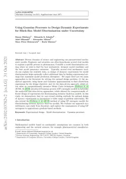 Using Gaussian Processes to Design Dynamic Experiments for Black-Box
  Model Discrimination under Uncertainty