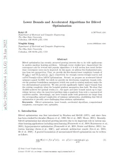 Lower Bounds and Accelerated Algorithms for Bilevel Optimization