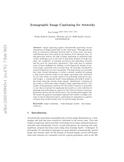 Iconographic Image Captioning for Artworks