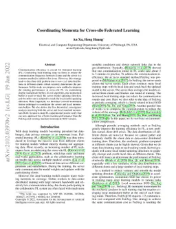 Coordinating Momenta for Cross-silo Federated Learning