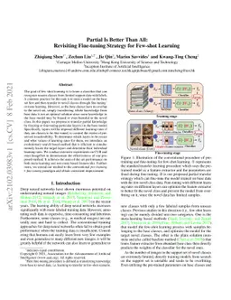 Partial Is Better Than All: Revisiting Fine-tuning Strategy for Few-shot
  Learning