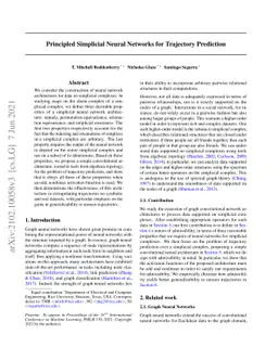 Principled Simplicial Neural Networks for Trajectory Prediction