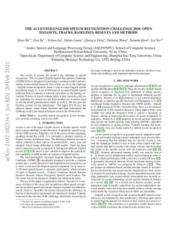 The Accented English Speech Recognition Challenge 2020: Open Datasets,
  Tracks, Baselines, Results and Methods
