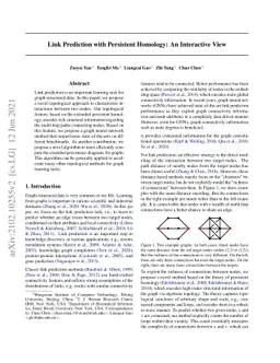 Link Prediction with Persistent Homology: An Interactive View
