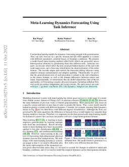 Meta-Learning Dynamics Forecasting Using Task Inference