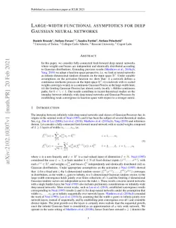 Large-width functional asymptotics for deep Gaussian neural networks