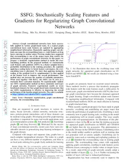 SSFG: Stochastically Scaling Features and Gradients for Regularizing
  Graph Convolutional Networks