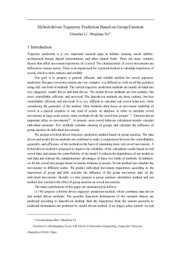 Hybrid-driven Trajectory Prediction Based on Group Emotion