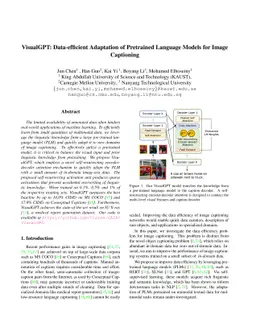 VisualGPT: Data-efficient Adaptation of Pretrained Language Models for
  Image Captioning