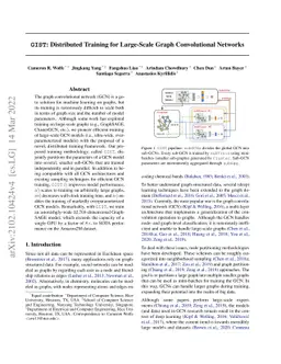 GIST: Distributed Training for Large-Scale Graph Convolutional Networks
