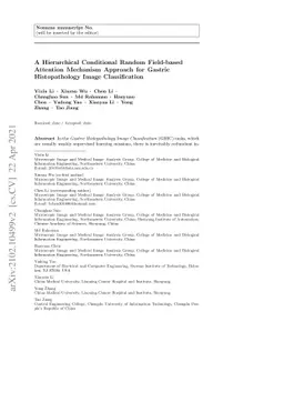 A Hierarchical Conditional Random Field-based Attention Mechanism
  Approach for Gastric Histopathology Image Classification